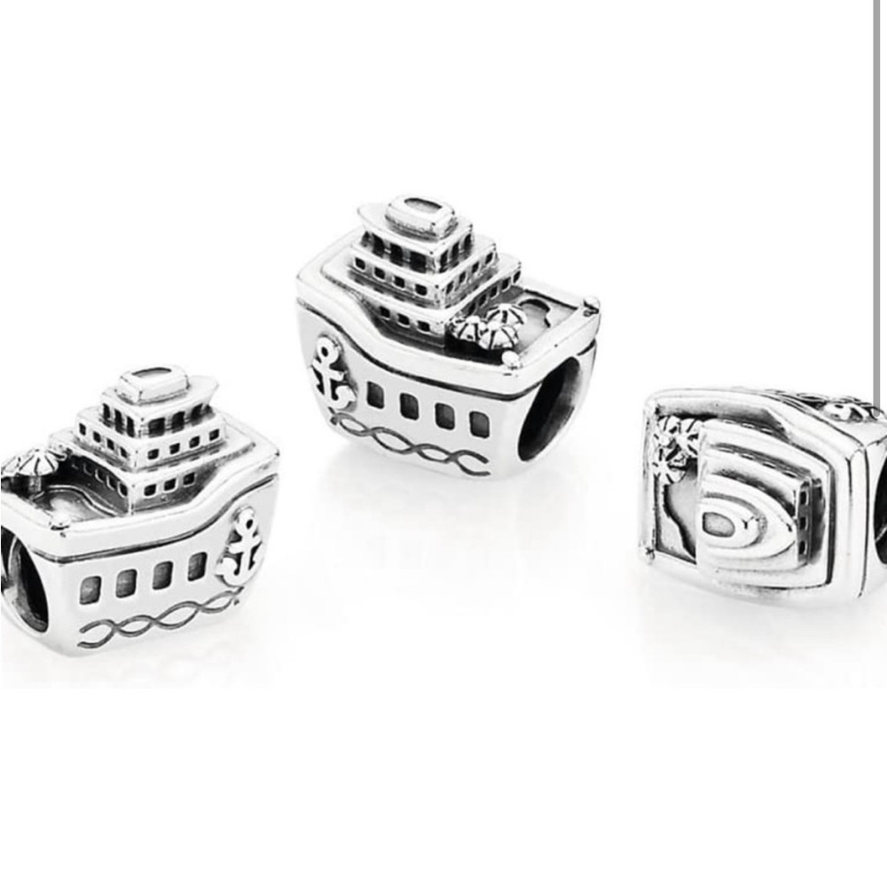 Pandora Silver Cruise Ship Charm